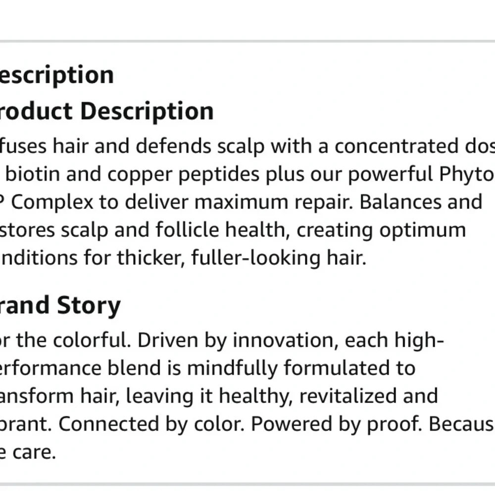 Colorproof Biorepair Thicken Hair Scalp Serum for Thinning Color Treated Hair